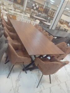 طاولة طعام مودرن رخام فخمة - فريدة للأثاث