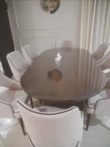 طاولة طعام مودرن رخام فخمة - فريدة للأثاث